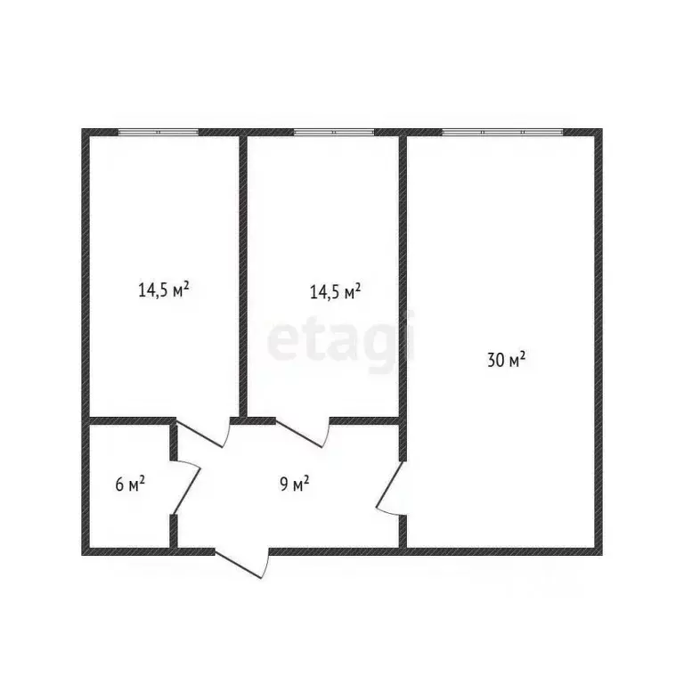 2-к кв. Дагестан, Махачкала ул. Халимбекаульская, 33Бк2 (75.0 м) - Фото 1