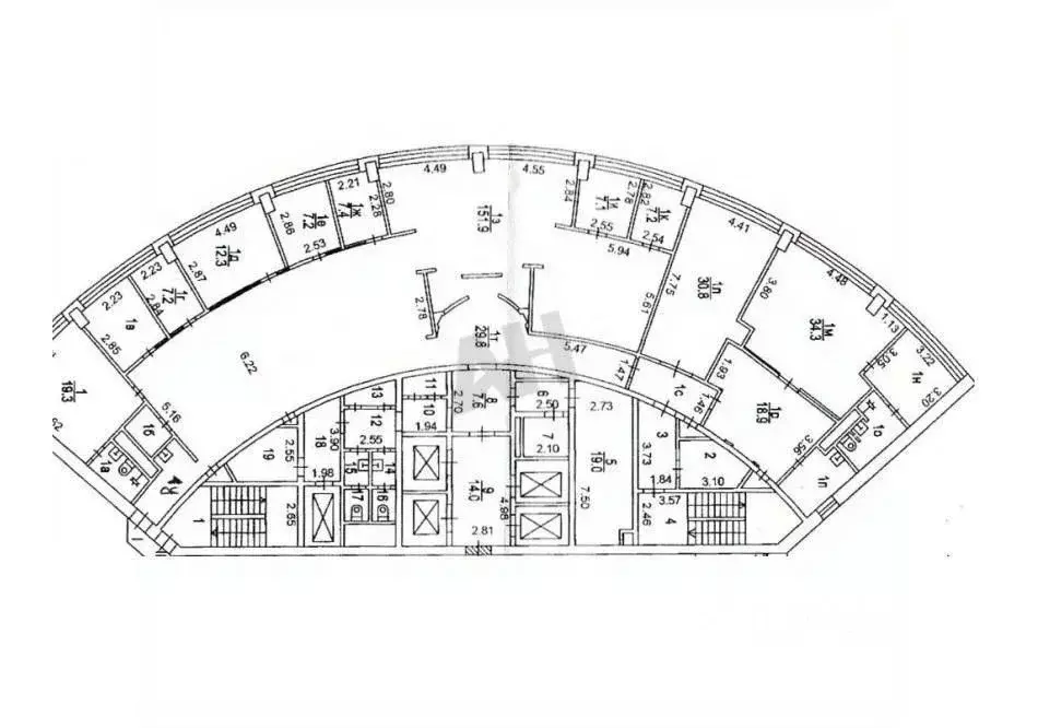 Офис в Москва наб. Тараса Шевченко, 23А (430 м) - Фото 2