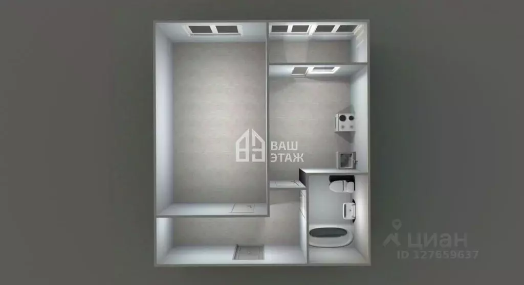 1-к кв. Московская область, Подольск Подольская ул., 16 (39.4 м) - Фото 2