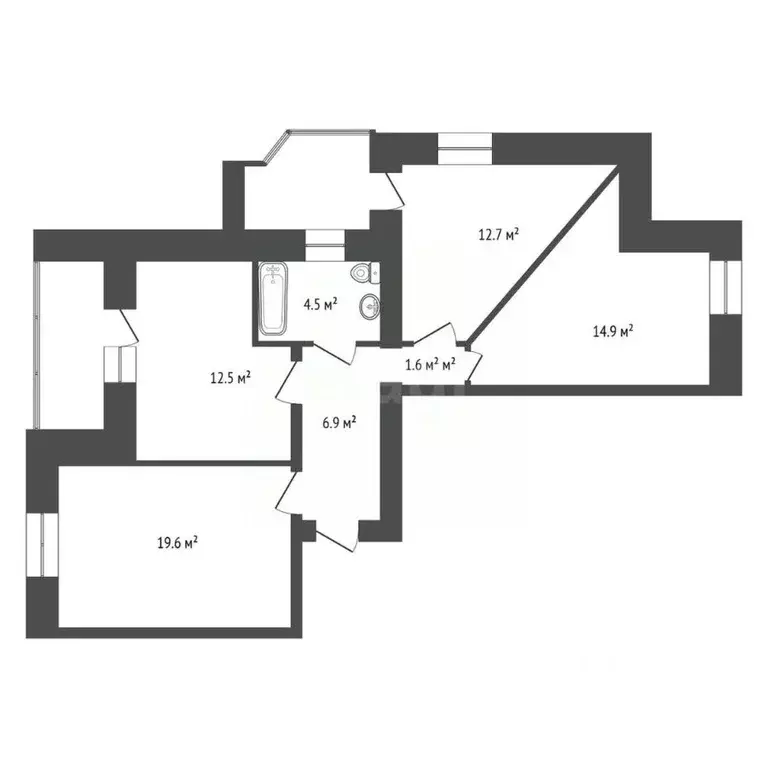 3-к кв. Красноярский край, Красноярск 9 Мая ул., 20 (75.0 м) - Фото 1