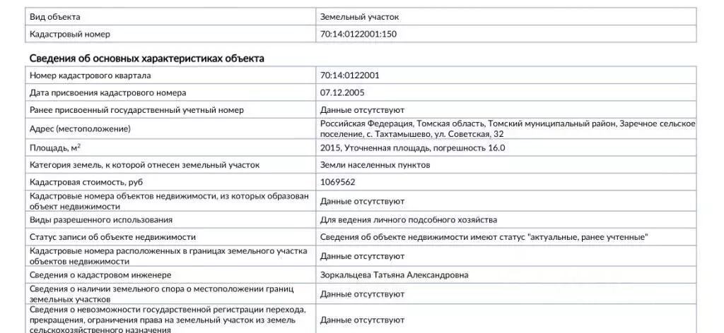 Участок в Томская область, Томский район, с. Тахтамышево Советская ул. ... - Фото 1