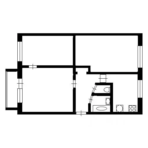 3-к кв. Башкортостан, Стерлитамак ул. Худайбердина, 97 (61.4 м) - Фото 2