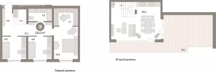 3-комнатная квартира: Екатеринбург, улица Советских Женщин (132.3 м) - Фото 1