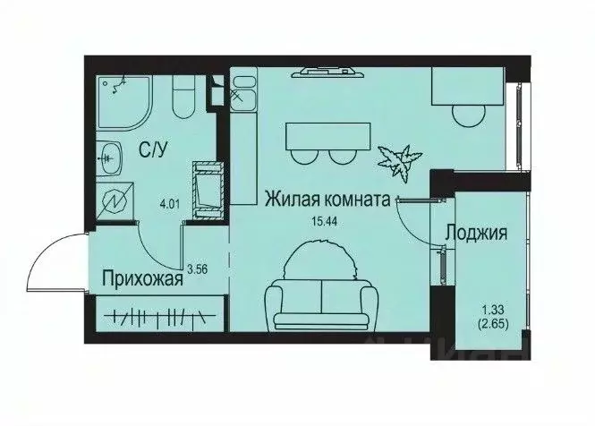 Студия Ленинградская область, Всеволожский район, Заневское городское ... - Фото 0