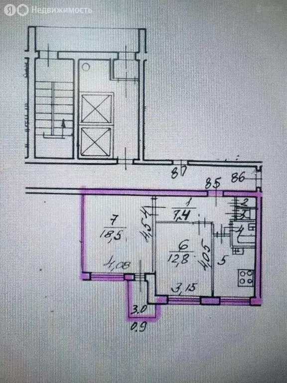 2-комнатная квартира: Санкт-Петербург, улица Академика Байкова, 5к2 ... - Фото 1