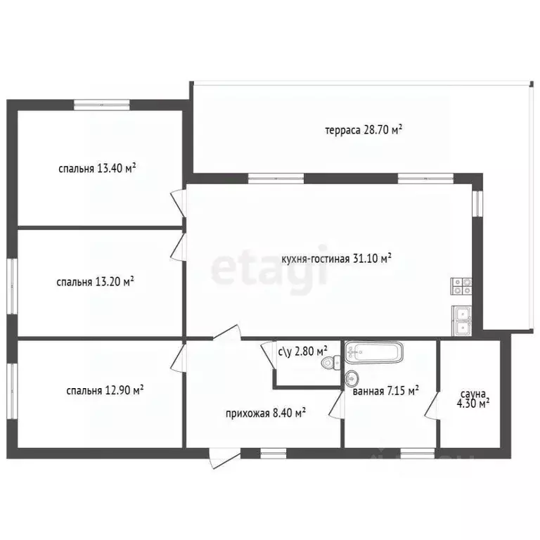 Дом в Ленинградская область, Приозерский район, Красноозерное с/пос, ... - Фото 2