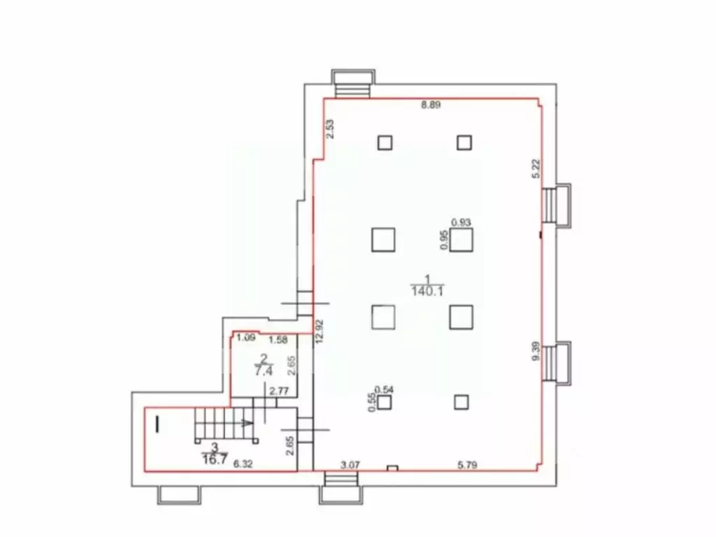 Помещение свободного назначения в Москва Люблинская ул., 54/3 (170 м) - Фото 2