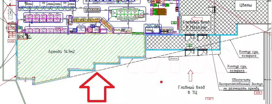 Ухта, Газовиков 1, аренда 147 м - Фото 1