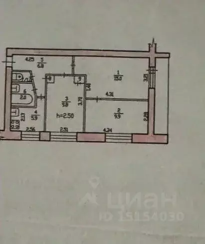 3-к кв. Хабаровский край, Хабаровск ул. Калинина, 131 (53.2 м) - Фото 2