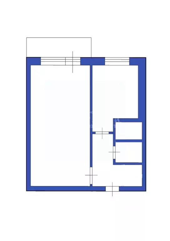 1-к кв. Кемеровская область, Кемерово ул. Александрова, 13А (29.8 м) - Фото 2