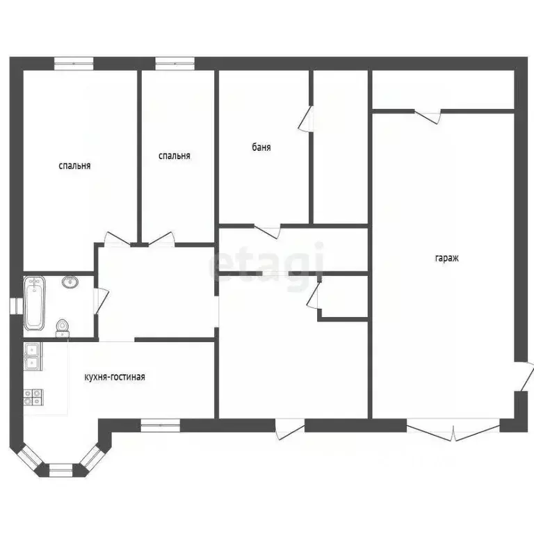 Дом в Тюменская область, Тюменский муниципальный округ, с. Кулаково ... - Фото 1