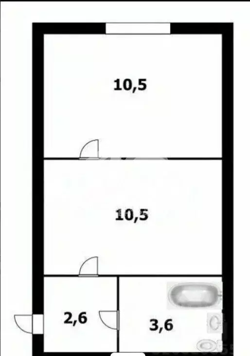 Студия Новосибирская область, с. Новолуговое, Солнечный мкр 2 (27.6 м) - Фото 2
