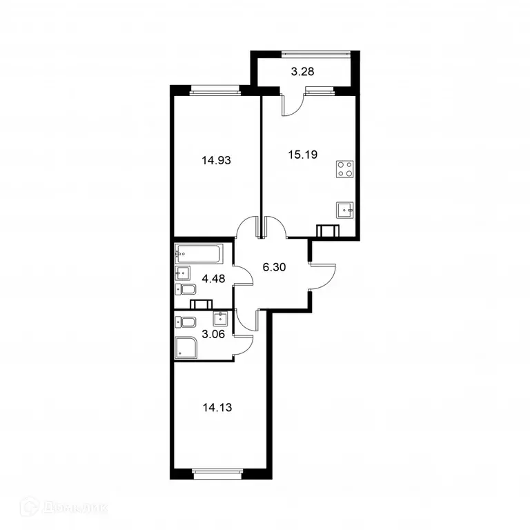 Продаётся 2-к квартира, 59.7 м - Фото 0
