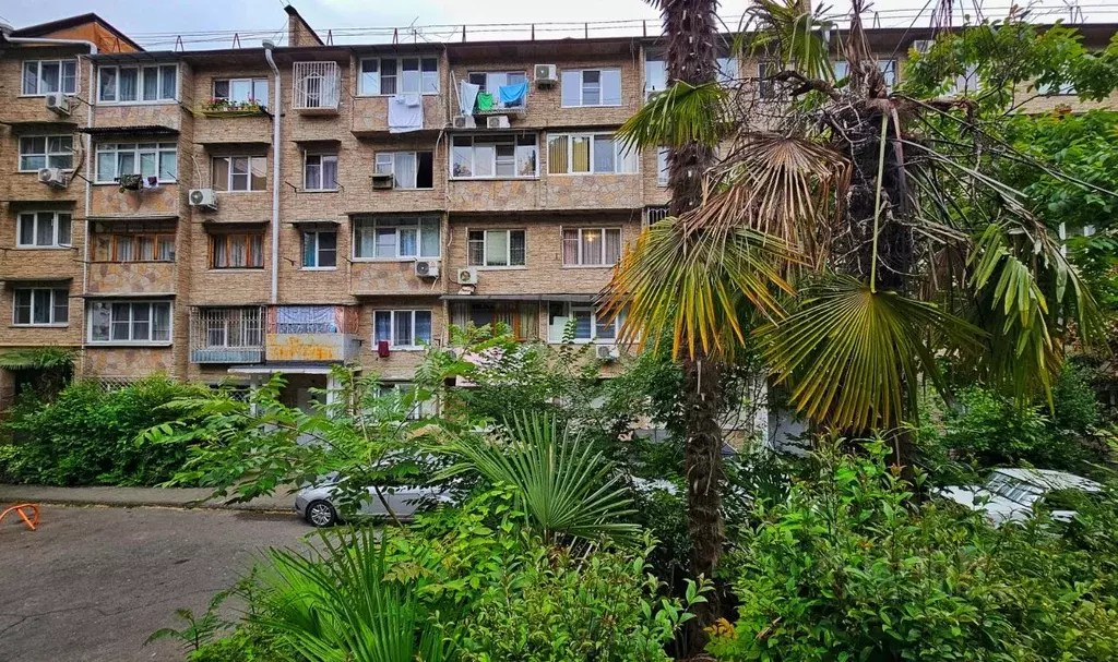 1-к кв. Краснодарский край, Сочи Заречный мкр, ул. Абрикосовая, 25 ... - Фото 0