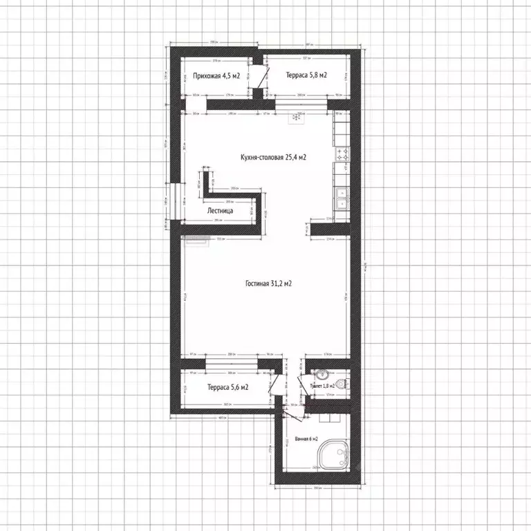 Дом в Адыгея, Майкопский район, Даховское с/пос, пос. Гузерипль ул. ... - Фото 2