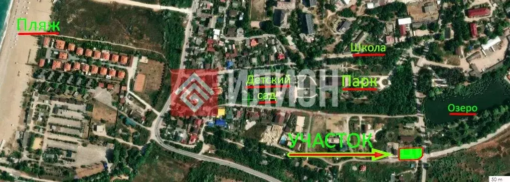 Участок в Севастополь пос. Любимовка,  (6.7 сот.) - Фото 2