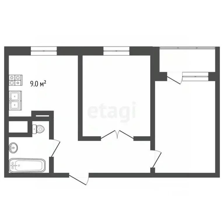 2-к кв. Москва Алтуфьевское ш., 102Б (54.0 м) - Фото 2