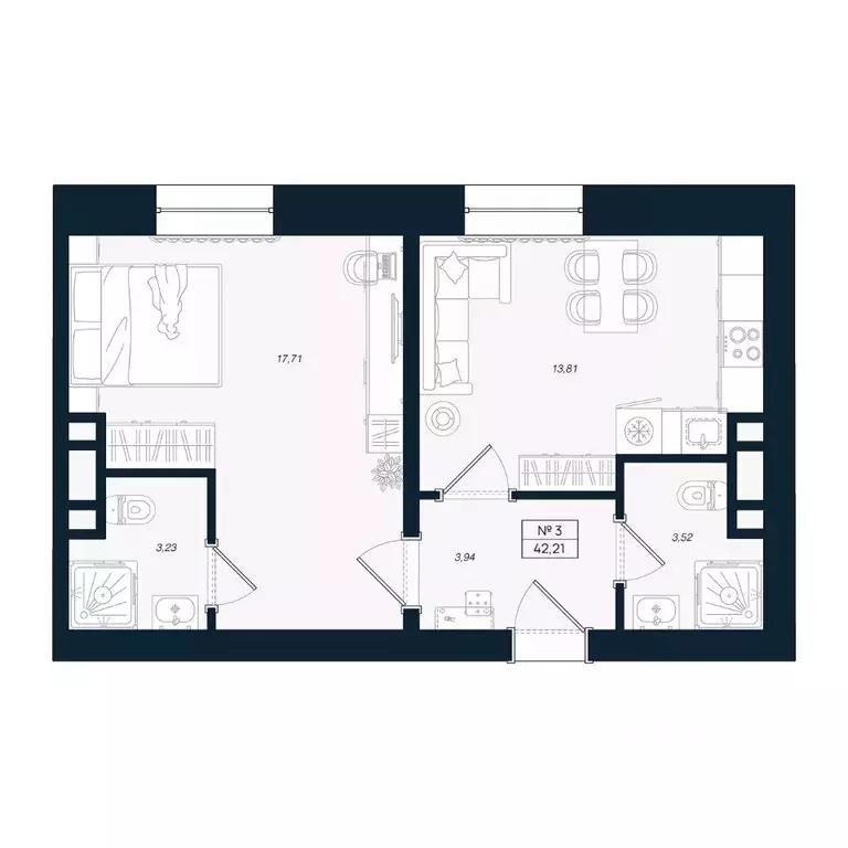 1-к кв. Ленинградская область, Выборгский район, Рощино пгт ул. ... - Фото 1