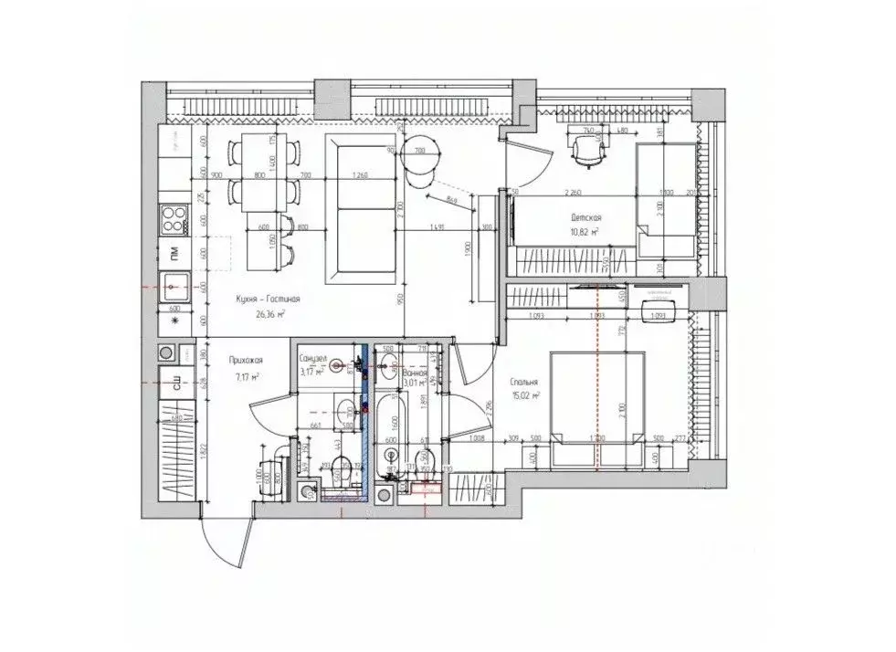 3-к кв. Москва 2-я Хуторская ул., 34 (65.0 м) - Фото 2