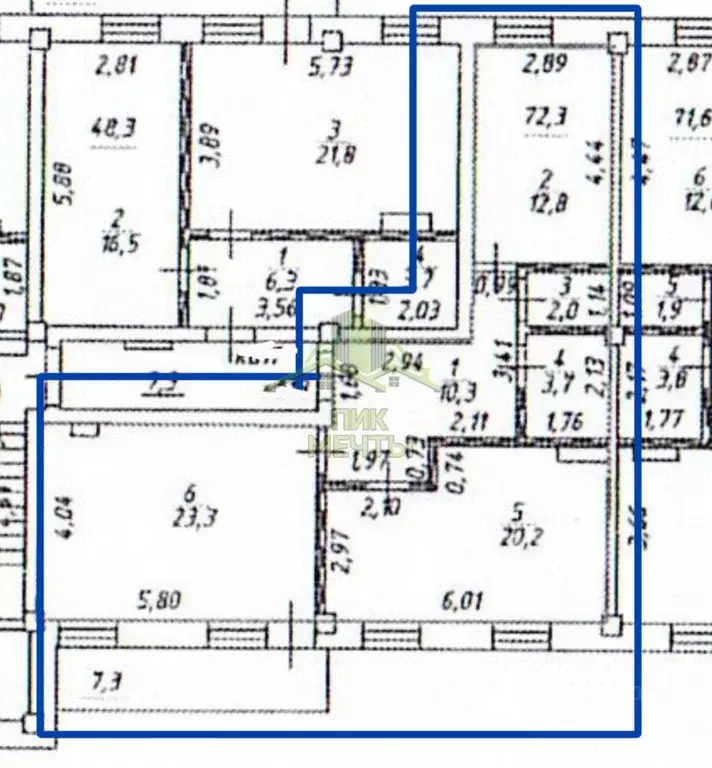 3-к кв. Бурятия, Улан-Удэ ул. Москалева, 6 (72.3 м) - Фото 2