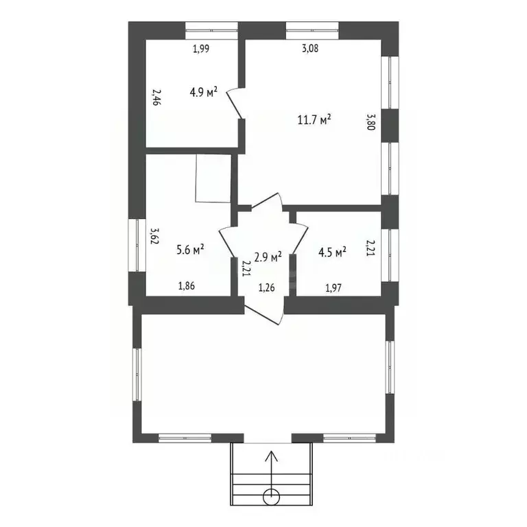 Дом в Амурская область, с. Тамбовка ул. Новая, 4 (30 м) - Фото 2