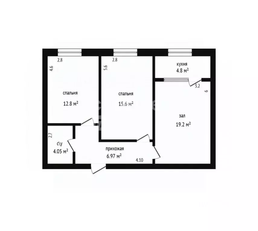 3-к кв. Дагестан, Дербент пер. Карла Маркса, 4А (70.35 м) - Фото 2
