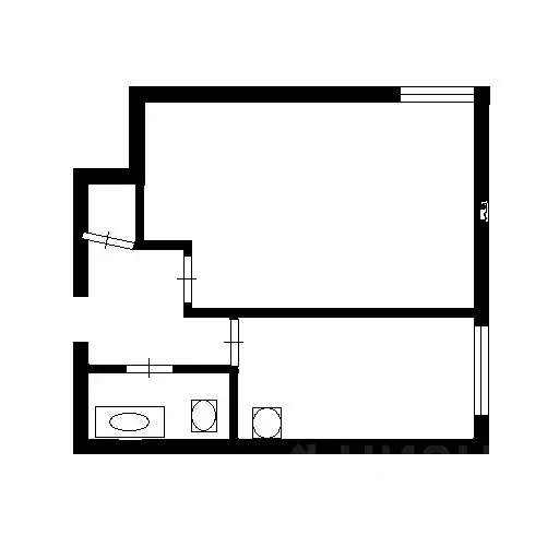 1-к кв. Новосибирская область, Новосибирск ул. Никитина, 66 (32.0 м) - Фото 1