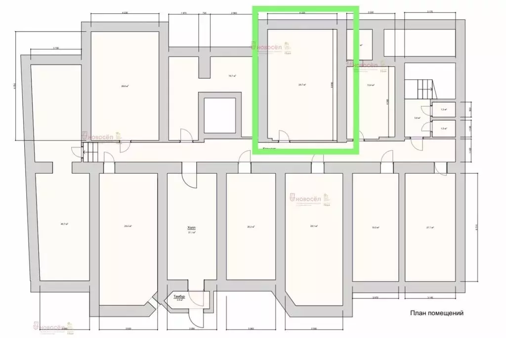 Офис (29.7 м) - Фото 1