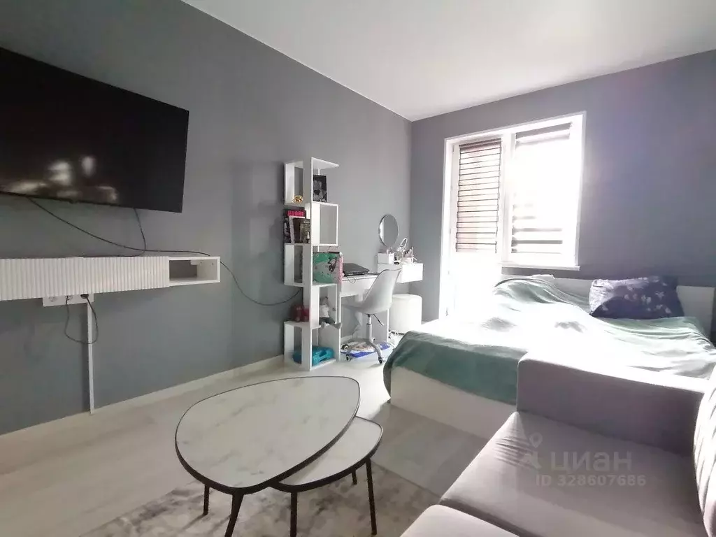 Квартира, 1 комната, 39.1 м - Фото 1