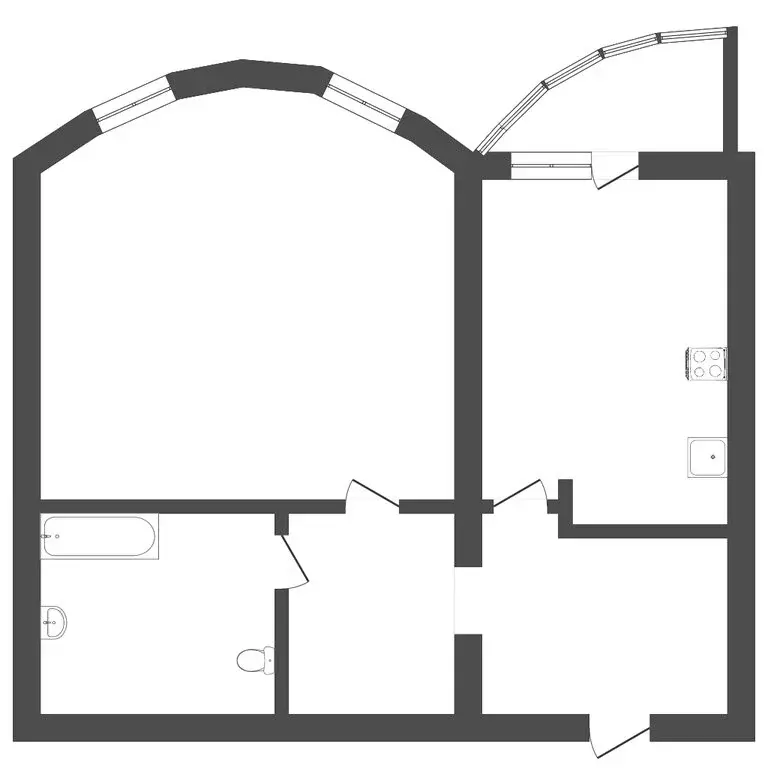 1-комнатная квартира: Тюмень, улица Циолковского, 20А (52 м) - Фото 1