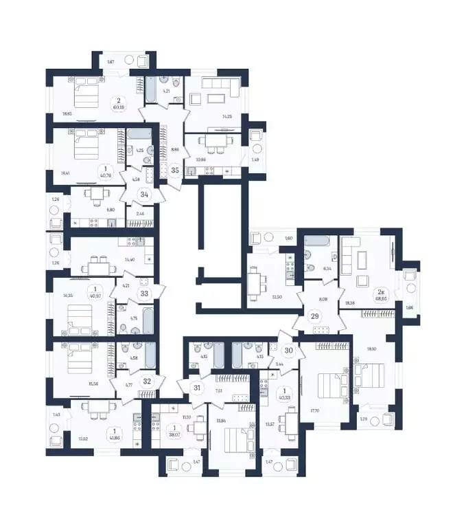 2-к кв. Калининградская область, Зеленоградск  (68.95 м) - Фото 1