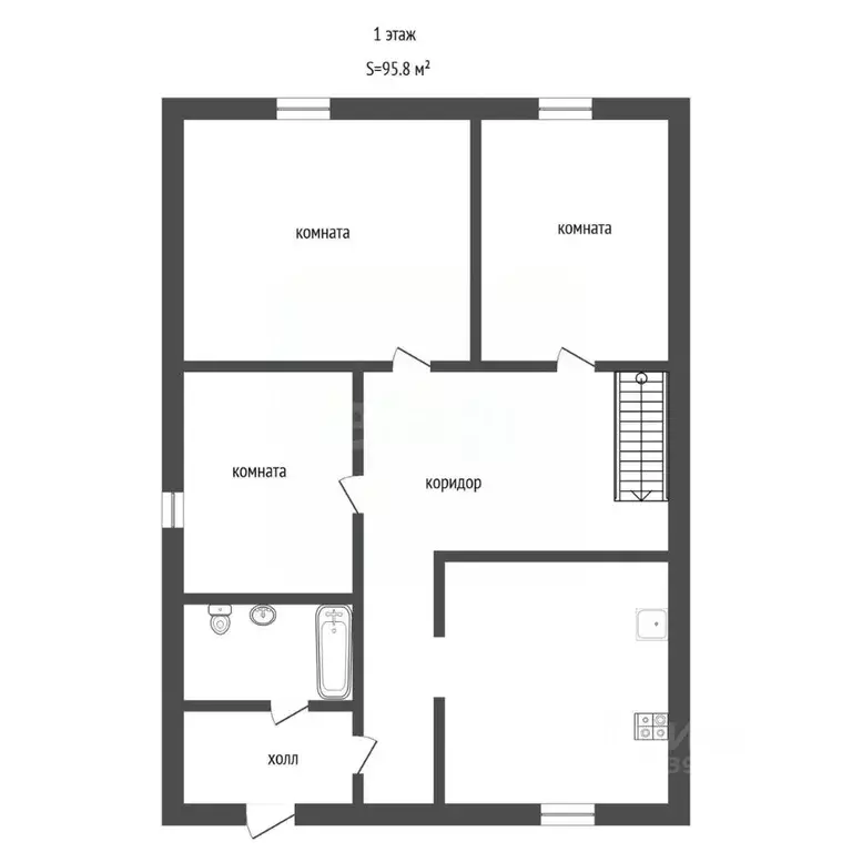 Дом в Тюменская область, Тюмень ул. Николая Чаплина (96 м) - Фото 2