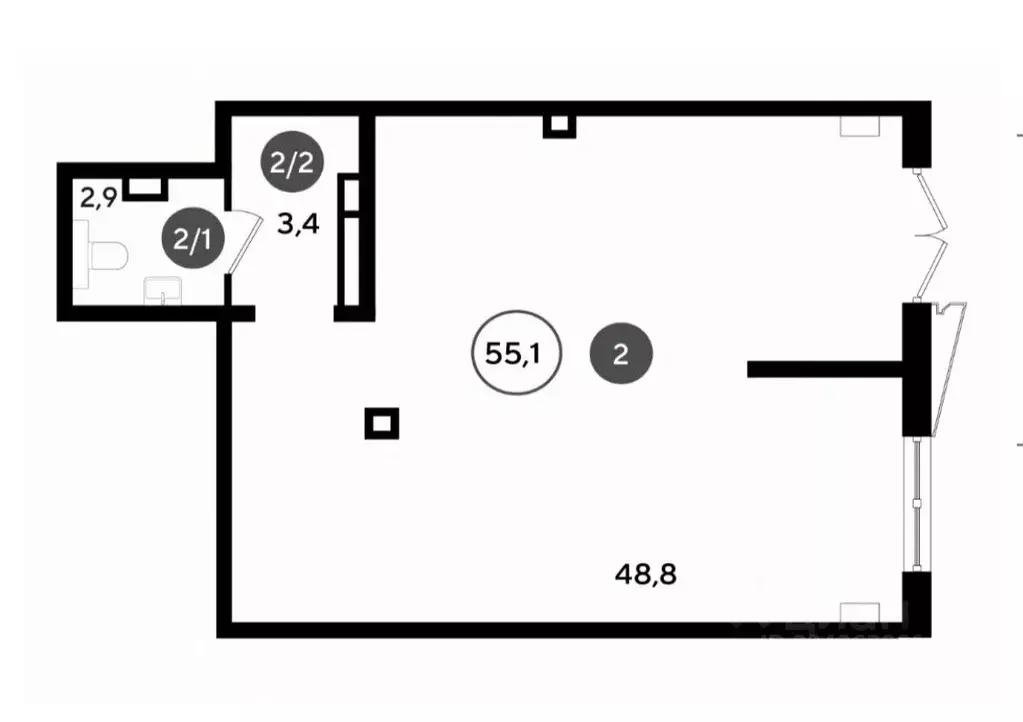 Помещение свободного назначения в Краснодарский край, Краснодар ул. ... - Фото 1