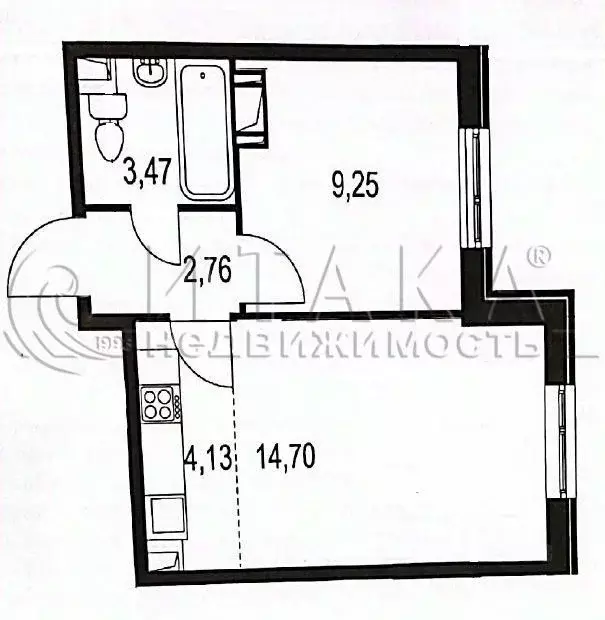 1-к кв. Санкт-Петербург Петергофское ш., 84к19 (34.7 м) - Фото 2