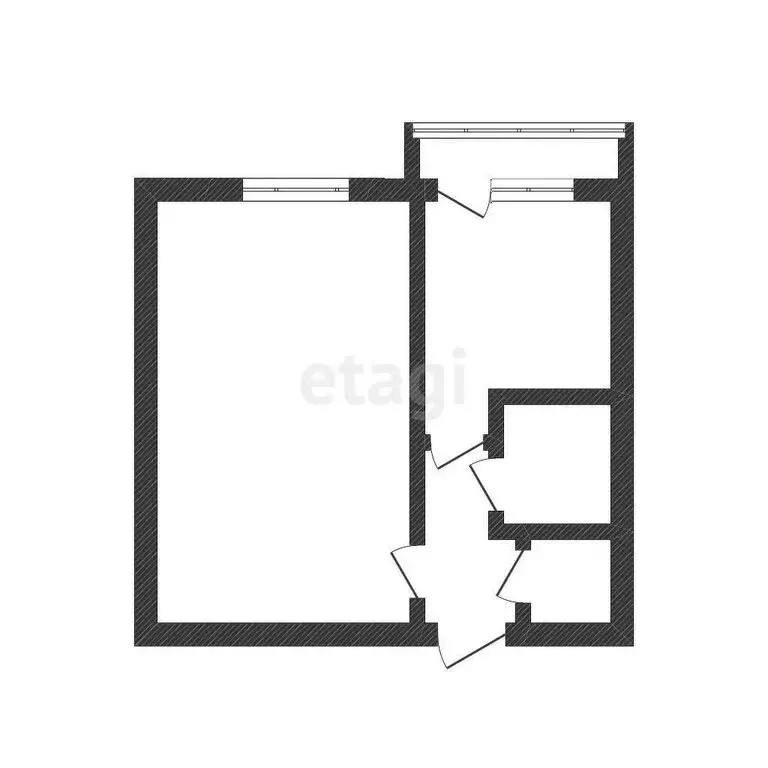 1-комнатная квартира: Минусинск, улица Кретова, 11Б (38 м) - Фото 0