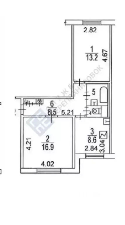 2-к кв. Москва Волочаевская ул., 20К2 (59.0 м) - Фото 2