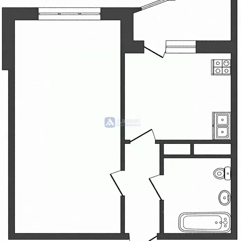 1-к кв. Тюменская область, Тюменский муниципальный округ, д. Патрушева ... - Фото 2