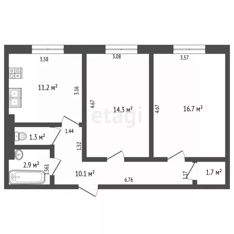 2-к кв. Ямало-Ненецкий АО, Тазовский район, пос. Тазовский ул. ... - Фото 1