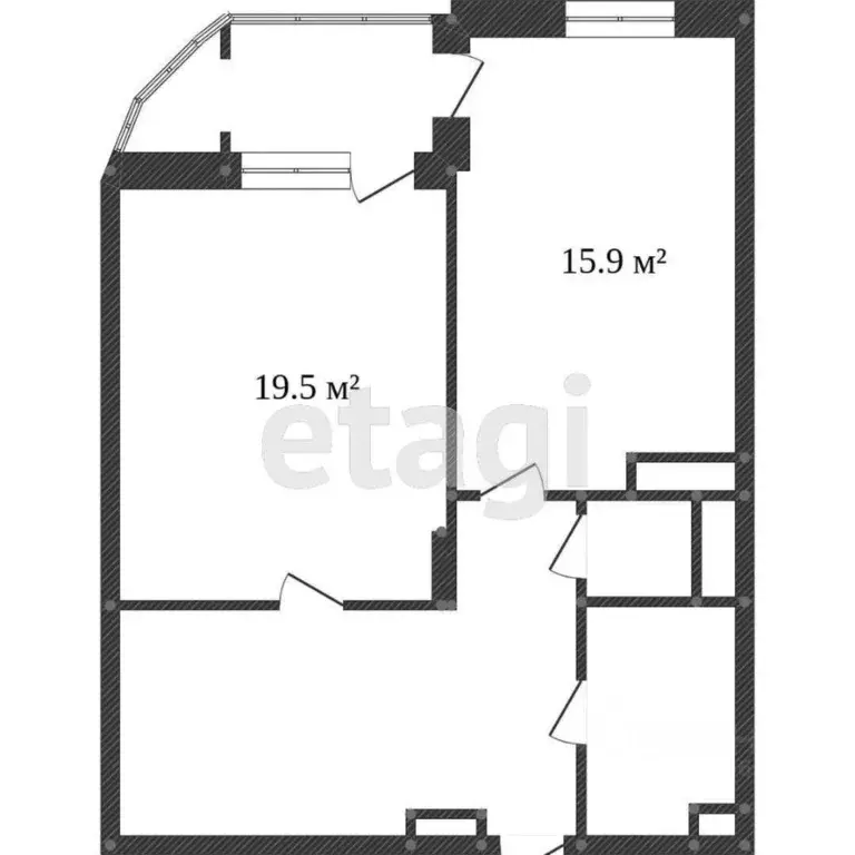 1-к кв. Ханты-Мансийский АО, Сургут Университетская ул., 7 (60.0 м) - Фото 2