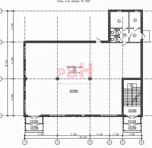 Торговая площадь в Свердловская область, Алапаевск ул. Ленина, 89 (900 ... - Фото 2