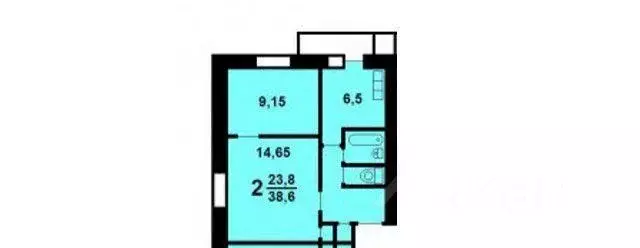 2-к кв. Москва ул. Юных Ленинцев, 14/16к2 (38.0 м) - Фото 1