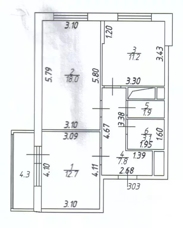 2-к кв. Ленинградская область, Мурино Всеволожский район, ул. ... - Фото 2