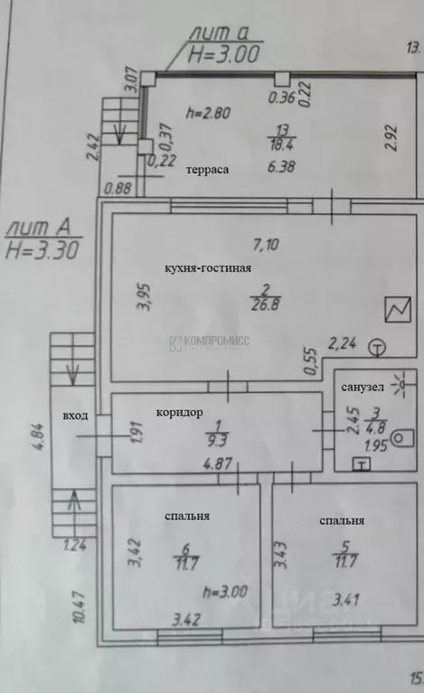 Коттедж в Краснодарский край, Краснодар городской округ, Ленина хут. ... - Фото 2
