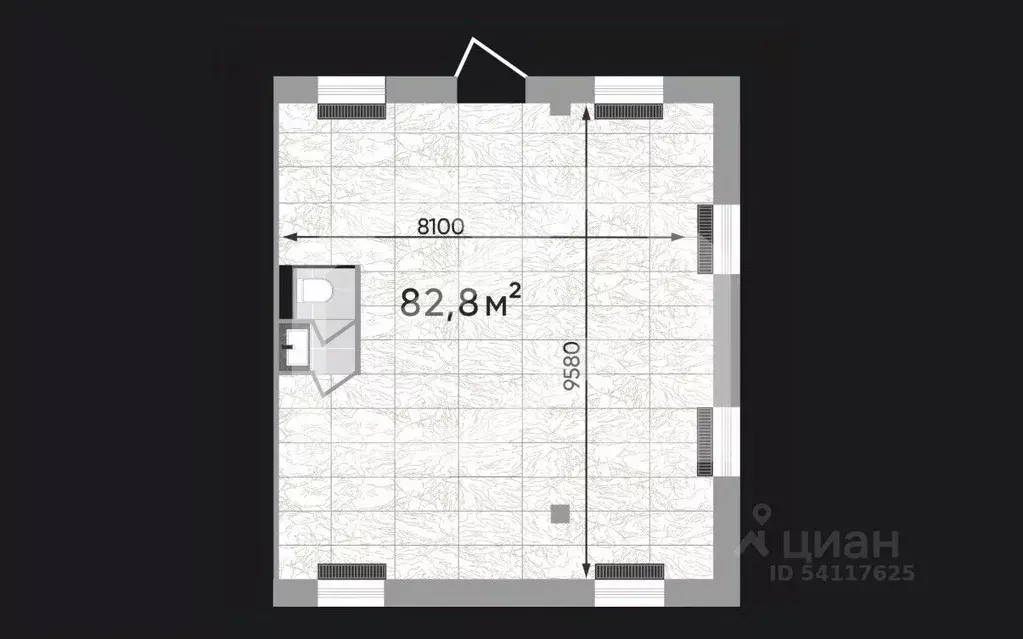 Торговая площадь в Москва Зорге 9 жилой комплекс, 9Ас4 (83 м) - Фото 2