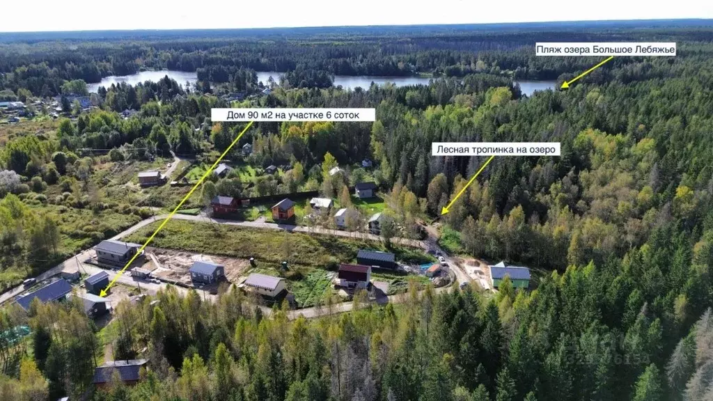 Дом в Ленинградская область, Выборгский район, Рощинское городское ... - Фото 1