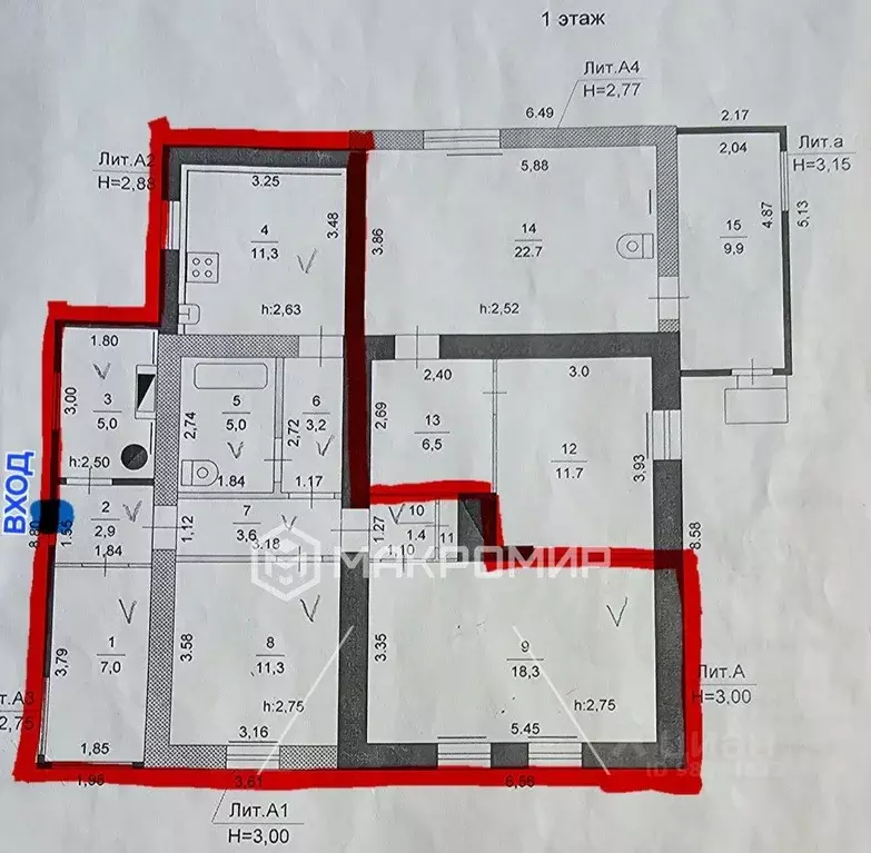 Дом в Челябинская область, Челябинск ш. Металлургов, 56 (70 м) - Фото 1