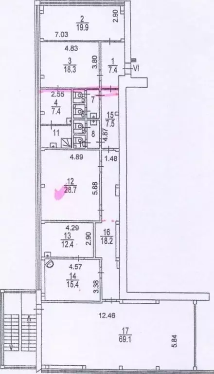 Помещение свободного назначения в Москва ул. Знаменские Садки, 5Б (300 ... - Фото 2