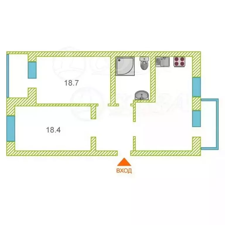 3-комнатная квартира: Тюмень, улица Хохрякова, 32 (80.6 м) - Фото 1