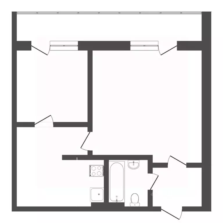 2-к кв. Тюменская область, Тюмень ул. Бабарынка, 16б (35.0 м) - Фото 2