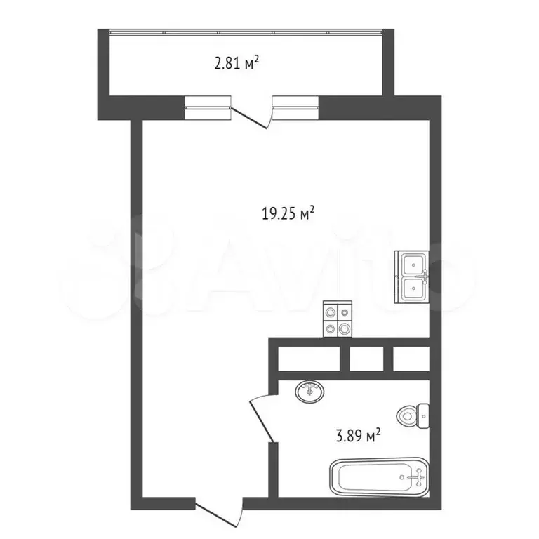 Квартира-студия, 23 м, 14/20 эт. - Фото 0